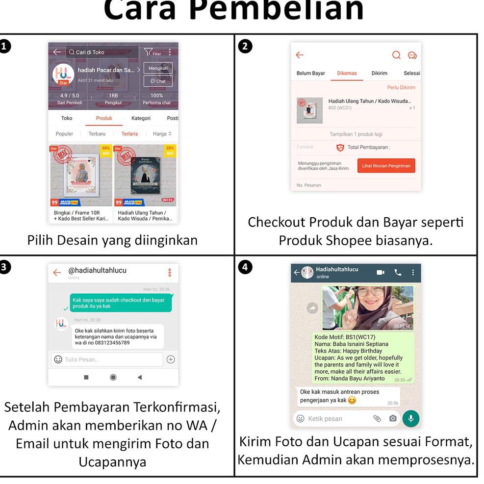 

4.4 HARGA GROSIR Kado Ulang Tahun Pacar Souvenir Wisuda Hadiah Karikatur [✓COD] Watercolor 20