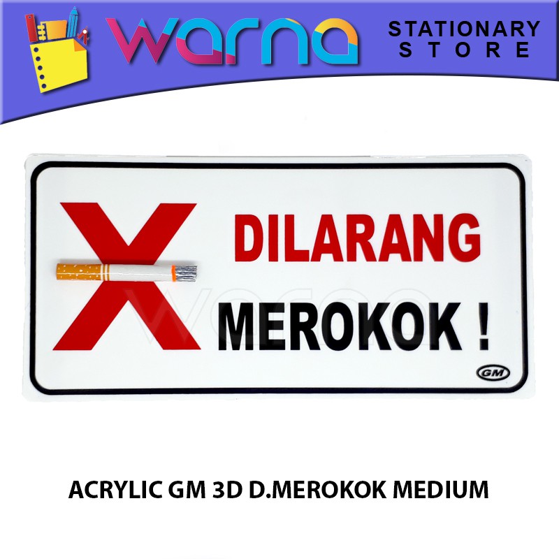 ACRYLIC GM LABEL 3D D.MEROKOK LM 111