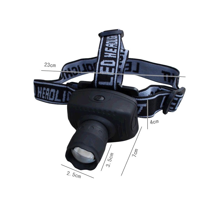 Senter Kepala Headlamp Flashlight 3W Baterai AAA Camping Hiking