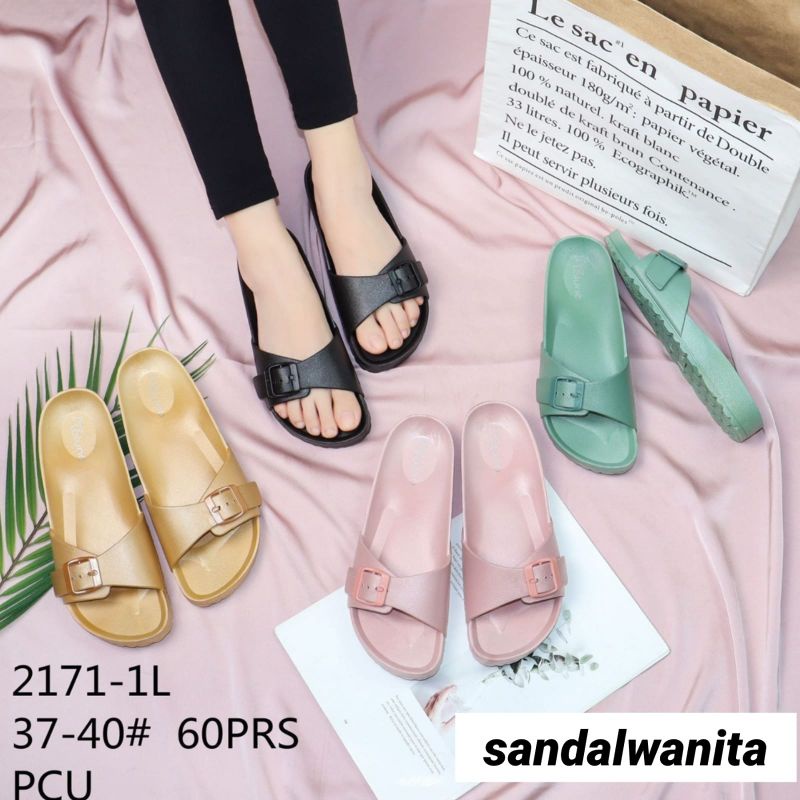 Sandal Wanita Jelly Import Karet Laluna B 2171