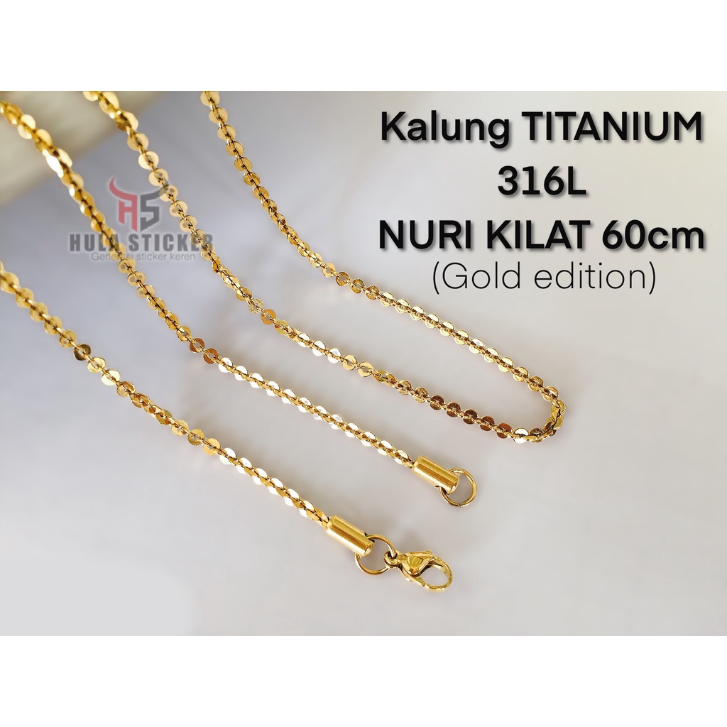 Rantai Kalung MCI Titanium Premium 316L NURI KILAT