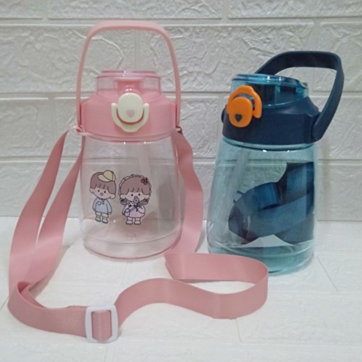 Botol Minum Anak Imut Kapasitas 1 liter Bpa Free plus Tali