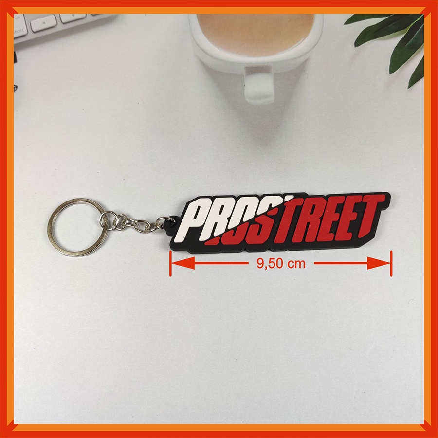 [BAYAR DITEMPAT] Gantungan Kunci karet Unik Motif Pro Street | Rubber keychain Prostreet | bandul Kunci Premium-2