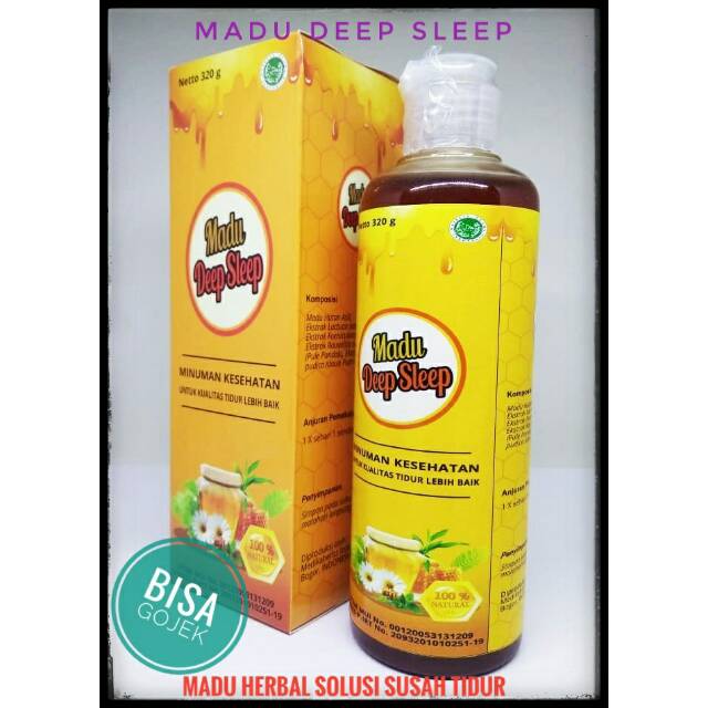 Madu Obat Tidur Herbal Alami Deep Sleep Mengatasi Susah Tidur Insomnia Shopee Indonesia