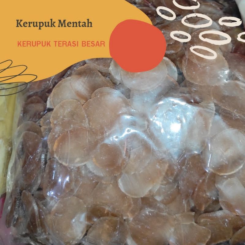 

250 GRAM KERUPUK TERASI BESAR / KERUPUK MENTAH