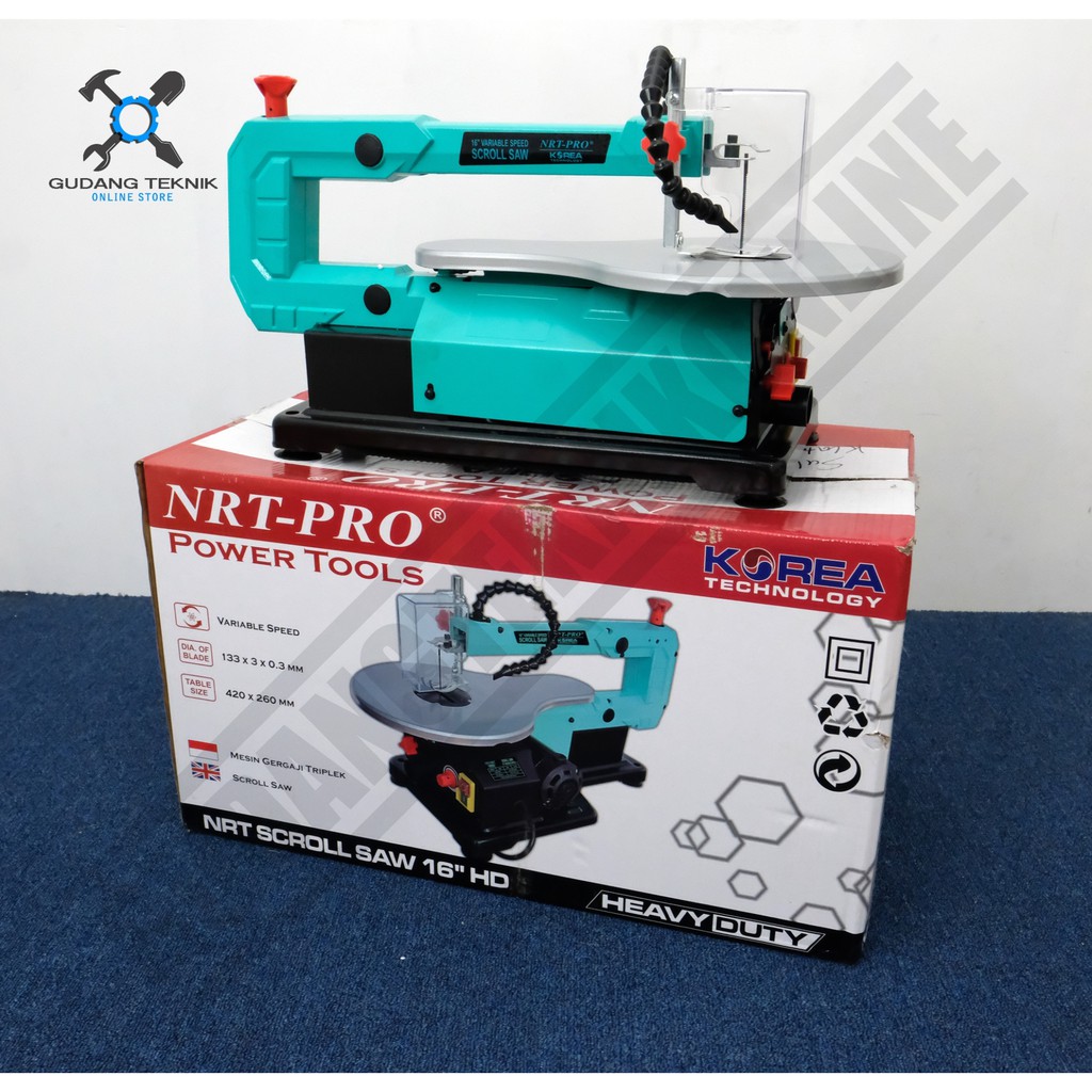 Scroll Saw NRT PRO 16 HD - Mesin Potong Ukir Multiplek Kayu