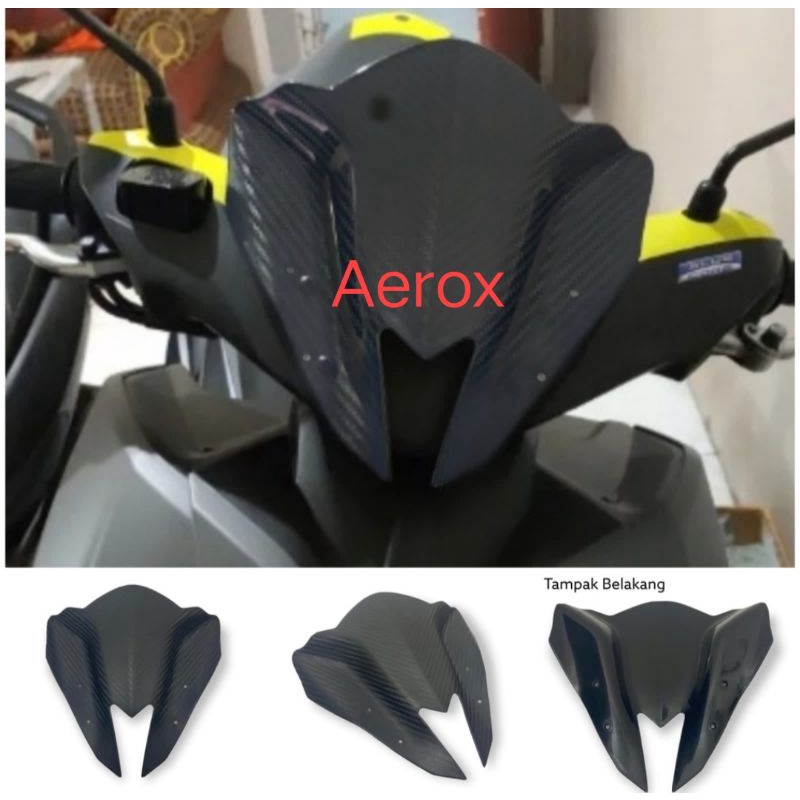 Visor Honda Beat karbu fi esp 2014-2016 Vario 150 Aerox motif karbon