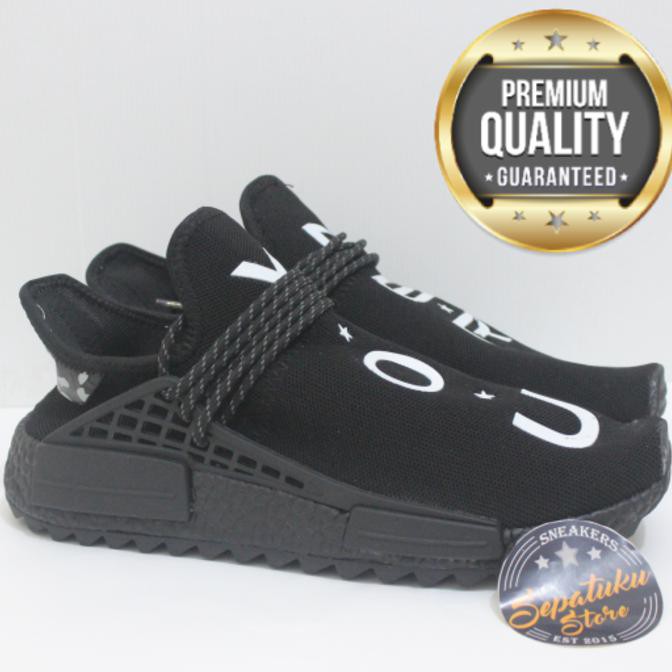 Adidas NMD Human Race X Chanel Pharrell Williams You Nerd Full Black