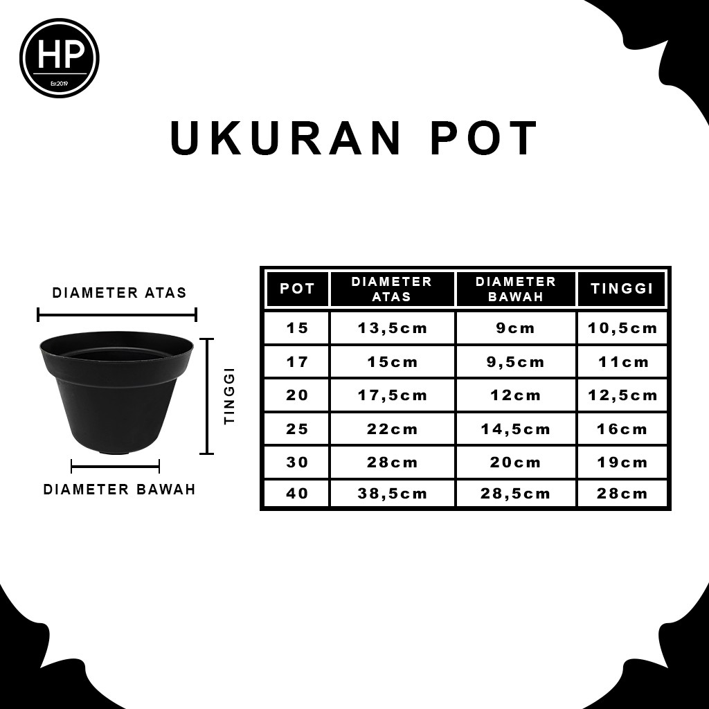 HPP - COD - POT TANAMAN PEMBIBITAN/POT /POT HITAM/ POT WARNA/POT TANAMAN/POT PEMBIBITAN/POT POLOS