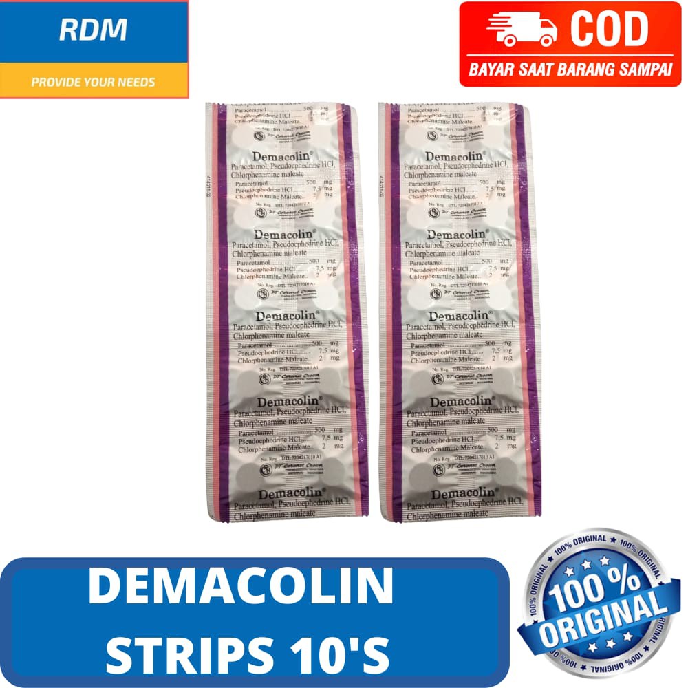 Jual DEMACOLIN 1 STRIP OBAT FLU | Shopee Indonesia