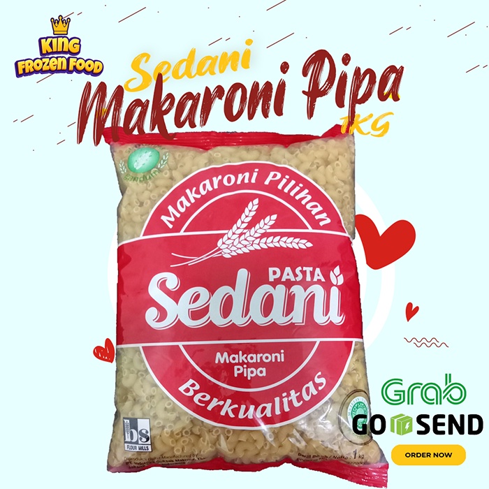 Makaroni Mentah Sedani Pipa Pasta 1KG