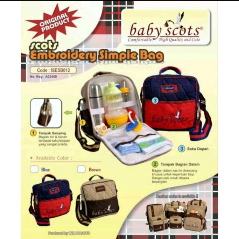 1 pcs tas Scots kecil bayi ISESB012