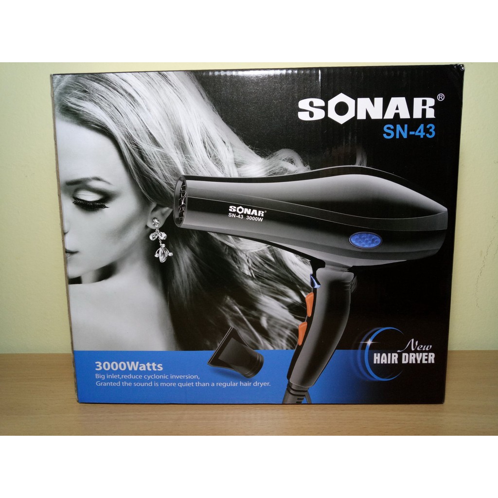 HAIRDRYER SONAR SN-43 , HAIR DRYER SALON , ANGIN KENCANG , ADA SUHU DINGIN