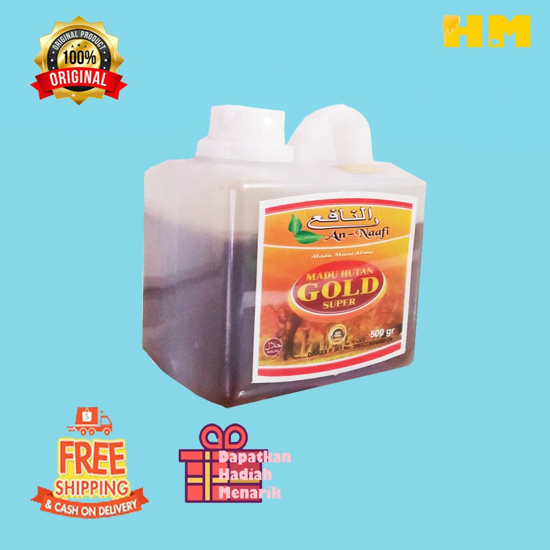 

Madu Hutan Gold Annafi Asli 500gr / Madu Murni Madu asli 100% ORIGINAL Penambah nafsu makan