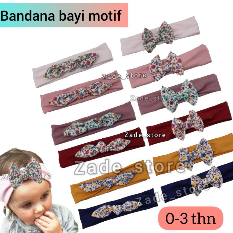 bandana anak bando bayi motif model pita kelinci 0-3tahun Headband Anak Bayi Perempuan bando anak elastis pita rambut aksesoris rambut anak bandana anak pita donat murah  bandana bayi