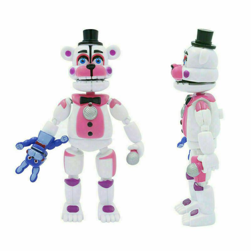 5pcs 15cm Boneka FNAF Five Nights At Freddy's Action Figures Light Up Game Toys Miniatures Mainan