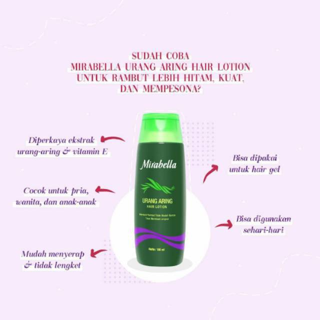 MIRABELLA URANG ARING HAIR LOTION 180ML