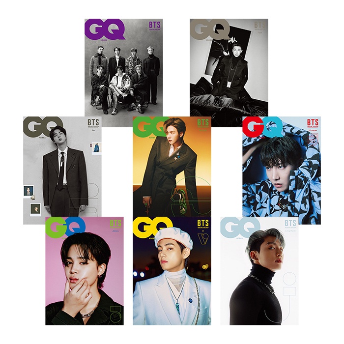 [Ready stock] GQ Korea Magazine - Covered by BTS RM JUNGKOOK SUGA JIMIN JIN V JHope (2022.01.Jan)