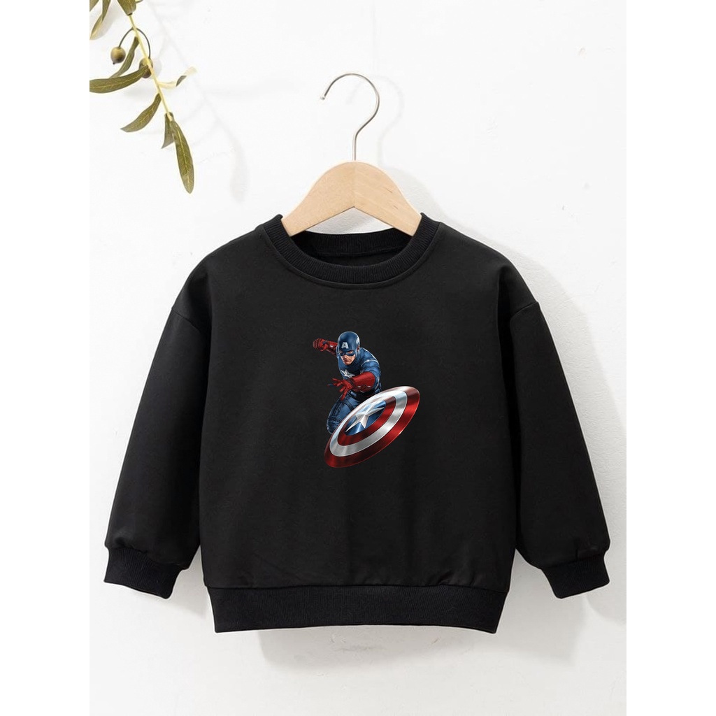 sweater anak laki laki perempuan usia 2 - 12 tahun jaket switer marvel distro