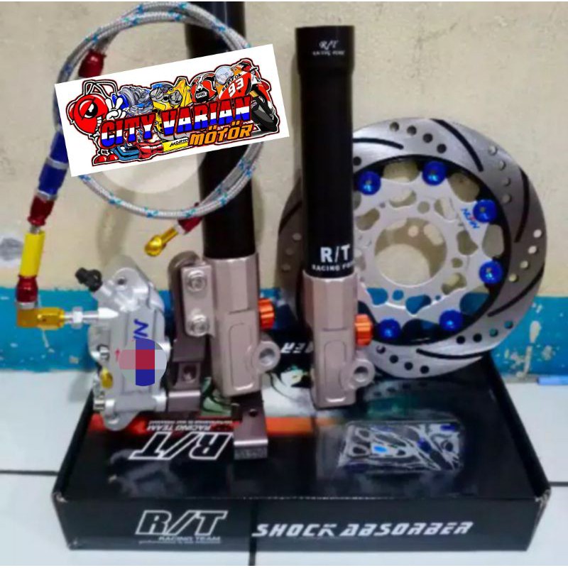 PAKETAN TABUNG BOTTOM SHOCK DEPAN RT STAGE  HONDA YAMAHA BEAT SCOOPY NEW VARIO 125 150 NEW MIO FINO