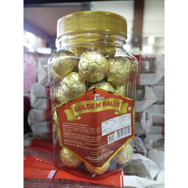 

TOBELO Coklat Compound Bentuk Bola Emas 300gr