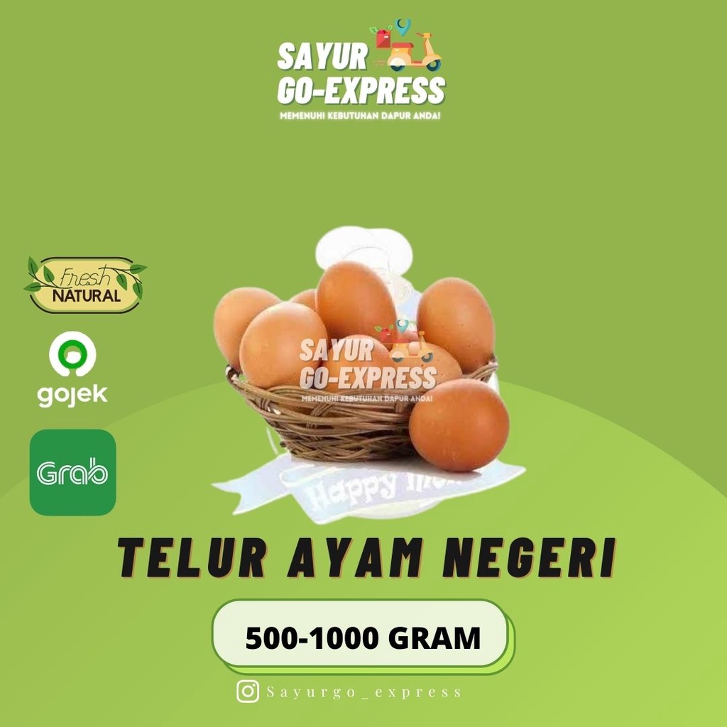 

Telur Ayam Negeri 500 - 1000 gram