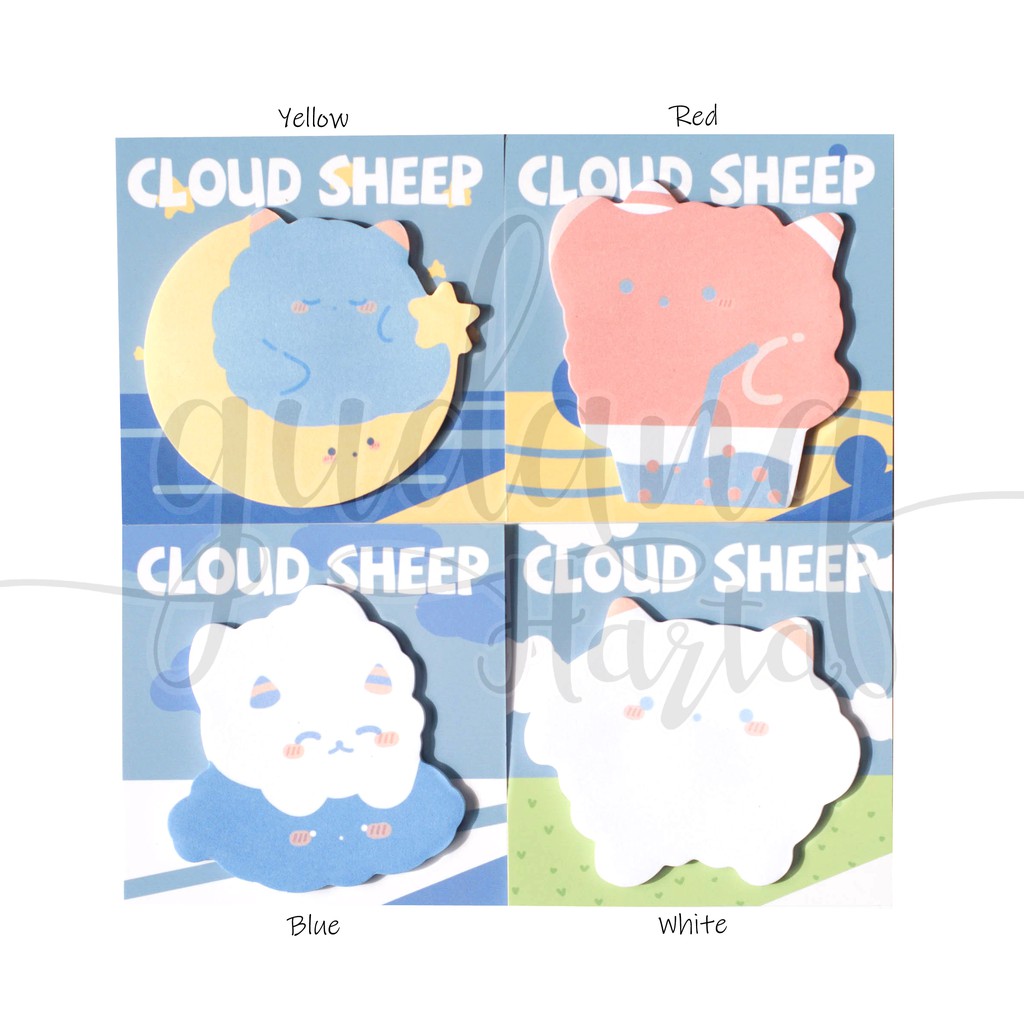 Sticky Notes Cloud Sheep Unik Memo Domba DIY Scrapbook Note GH 301390