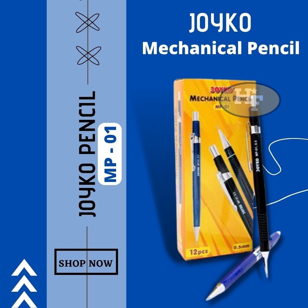 Pensil Mekanik Joyko MP-05/Pensil/Alat Tulis/Tulis/Alat/Pensil Joyko/Joyko/Pensil Joyco/Pensil Joyko 1 Pack/Pensil Mekanik/Pensil Mekanik 0 5/Mekanik/Pensil Mekanik Joyko