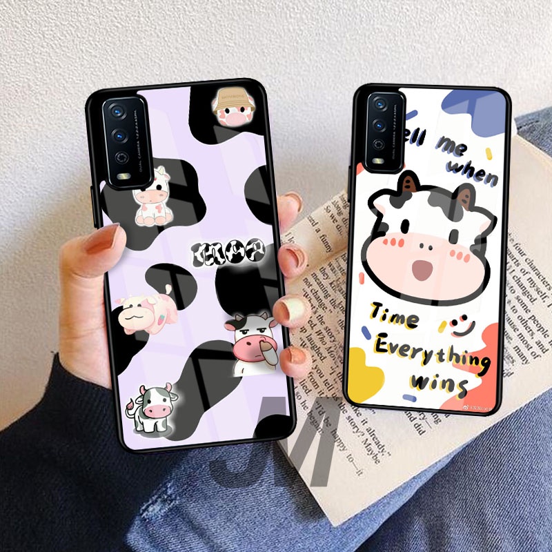CASE SAPI MILK CUTE HARDCASE 2D GLOSSY CASE OPPO A15 A16 A9 2020 A33 2020 A3S A5S A12  A74 A54 5G A3