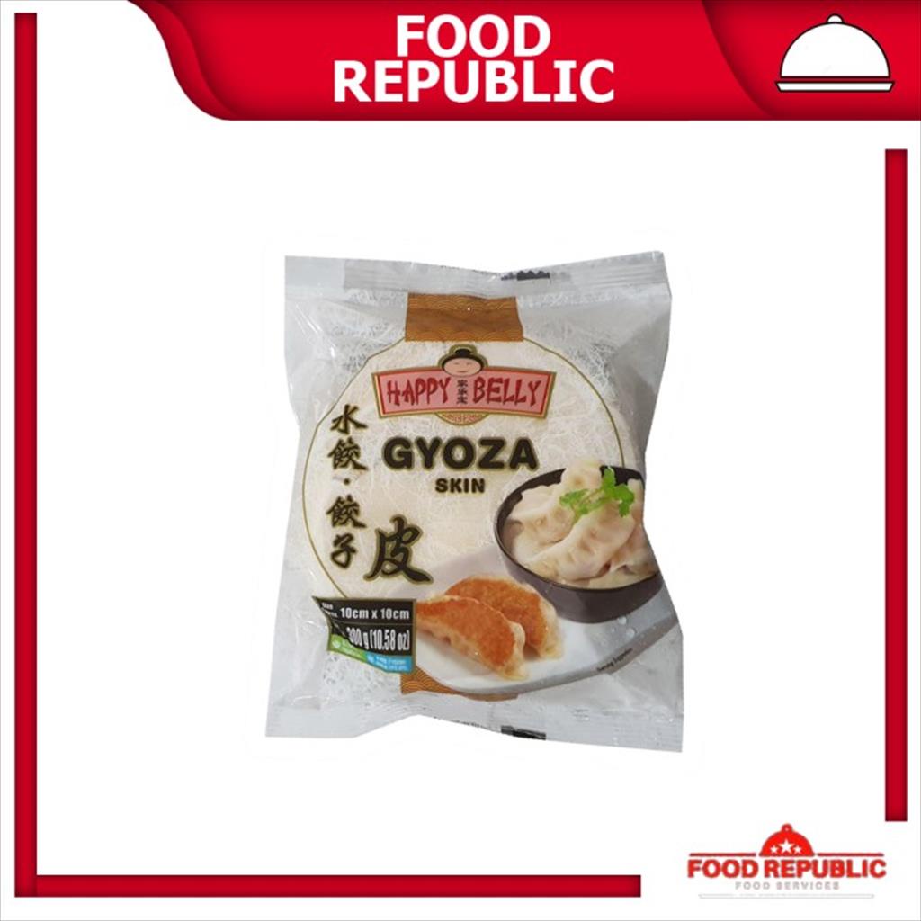 HAPPY BELLY GYOZA SKIN 300 GR KULIT DUMPLING PANGSIT KUO TIE VEGAN