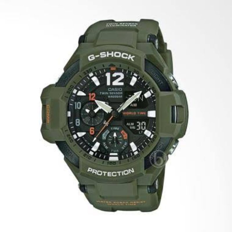 Jam tangan pria Casio G-SHOCK GA-1100KH-3ADR gshock ga 1100 Original