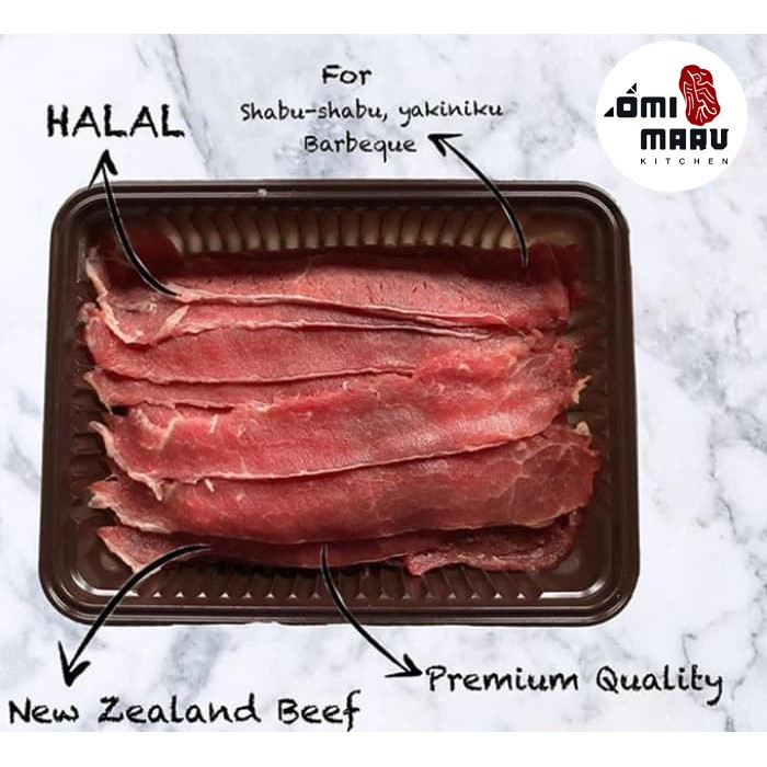 

OMIMARU New Zealand Beef Slice (LowFat) HALAL