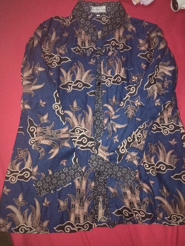 Tey-17 Batik Wanita Asj Sa Hrb026 Kenongo Kemeja Tosca Pendek