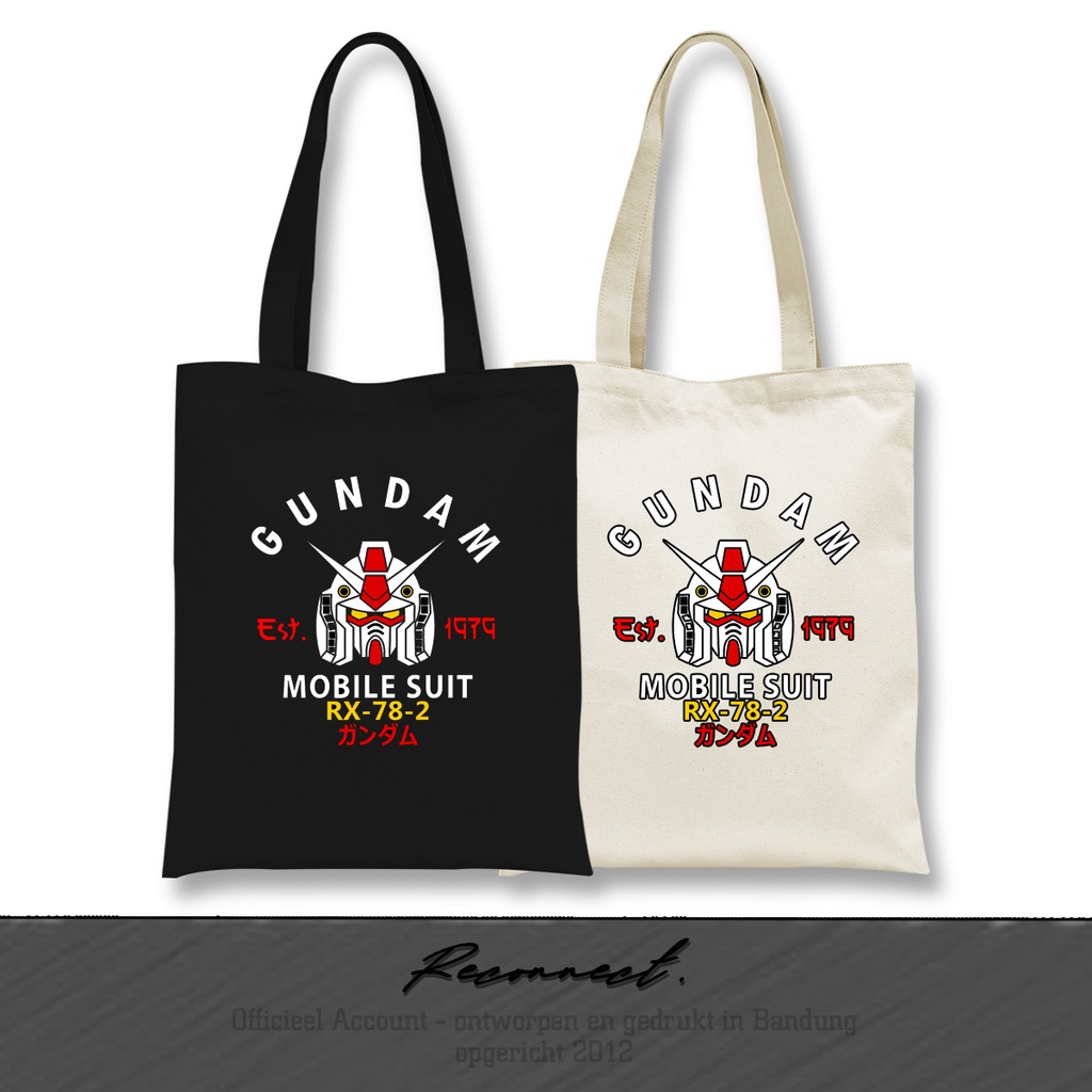 Reconnect ToteBag Jepang Gundam RX 75-05 Japan Klasik- GRATIS TAMBAH NAMA