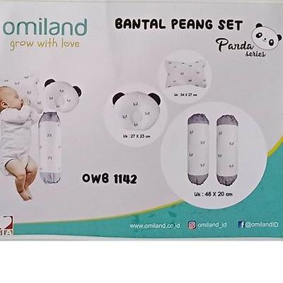 ○ Omiland B+G Bantal Guling set Peang seri PANDA OWB1142 dan SLOTH series OB3715 ➺