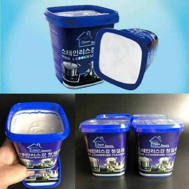 Krim Kerak Karat - Korean Beauty Cleaning Paste - Penghilang Noda Stainless Panci Kettle Kompor - Stainless Steel Cleaner Paste