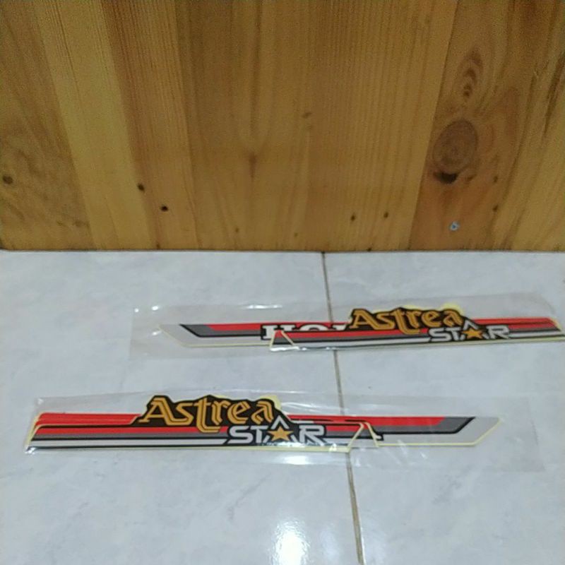 Sticker astrea star-honda star jadul-star 86-star mesin putih