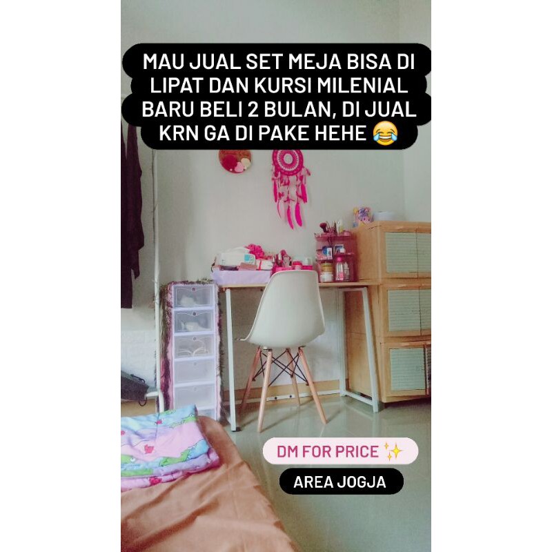 Set Meja Lipat Olympic Kursi milenial