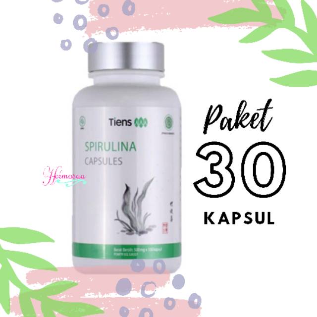 Masker Spirulina Original Tiens 30 Kapsul  - hermosaa