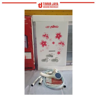 NIKO Gas Water Heater Pemanas Air Bonus Shower Mandi Wasser NK 6L