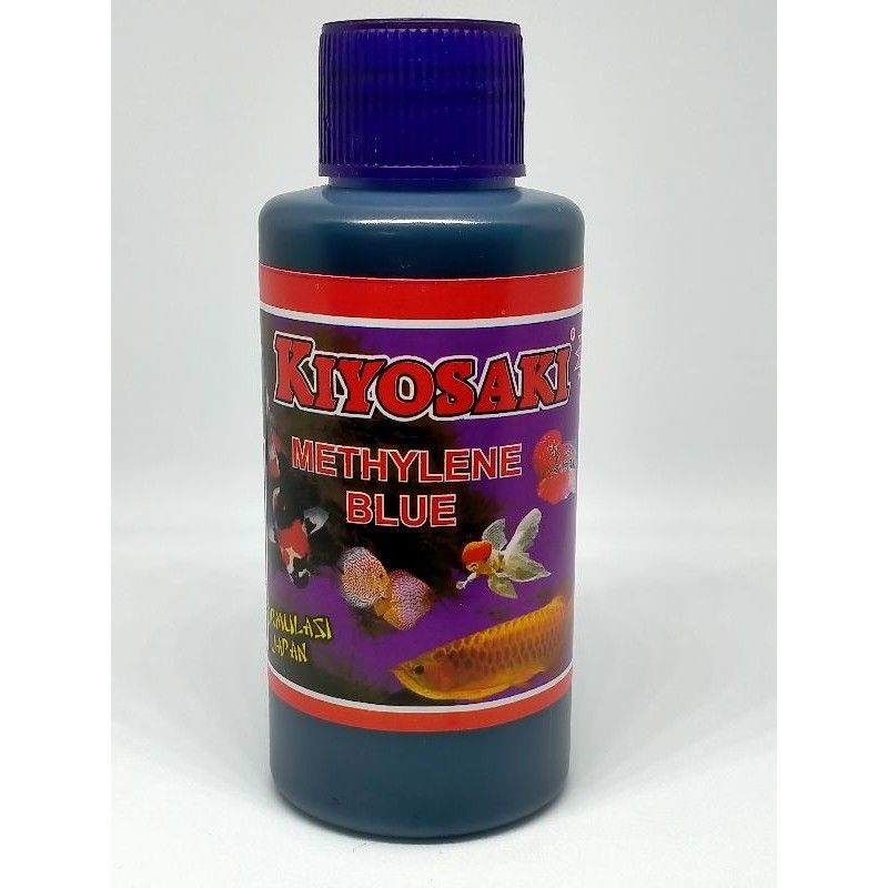 Methylene Blue Metaline blue Kiyosaki,Takari Obat Biru obat Jamur white Spot Khusus Ikan Hias 100ml