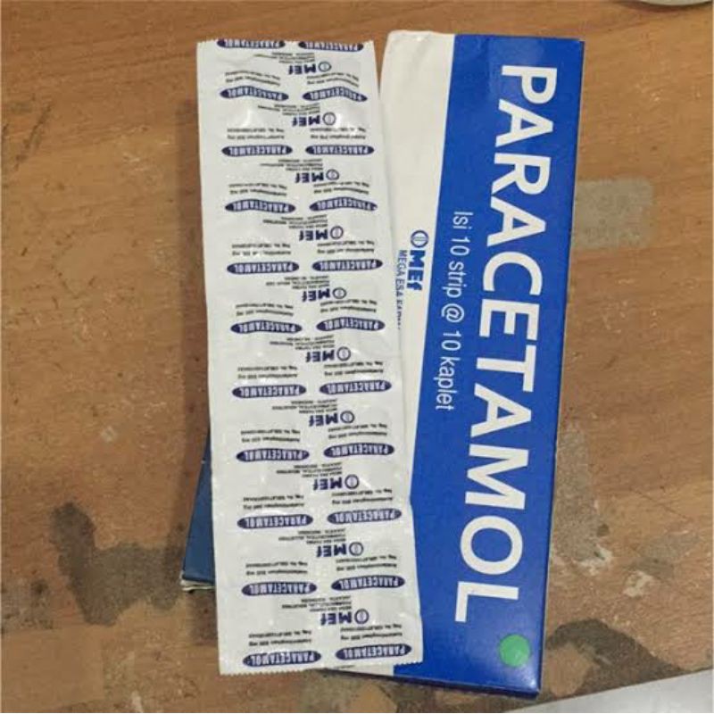 Jual Paracetamol 500mg tablet MEF per strip isi 10 tab exp 2023