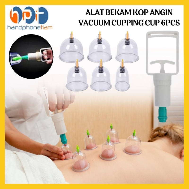 Jual Alat Bekam Kop Angin Isi 6pcs Vacum Cupping Cup Therapy Tools