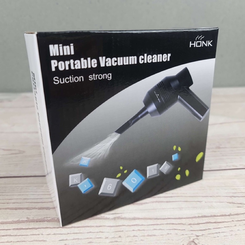 HONK Mini Vacuum Cleaner USB Pembersih Debu Keyboard - HK-6019 - Black