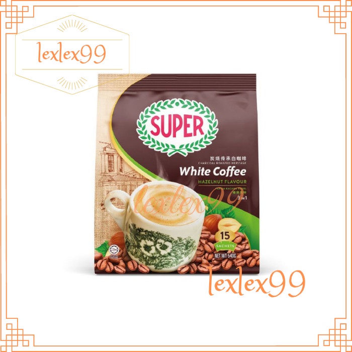

Super White Coffee Hazelnut / Charcoal Roasted Coffee 3in1 540gr