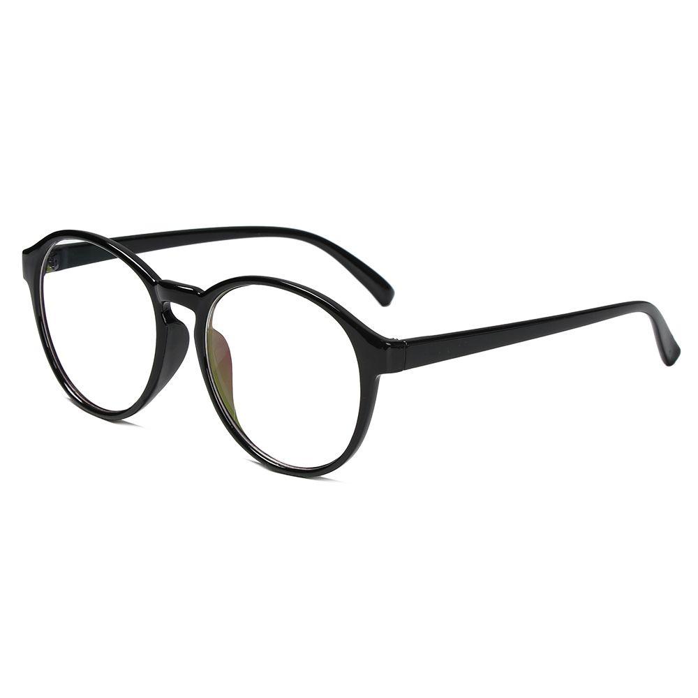 Lily Kacamata Bulat Unisex Ultra Ringan Plastik Retro Frame Kacamata Optik