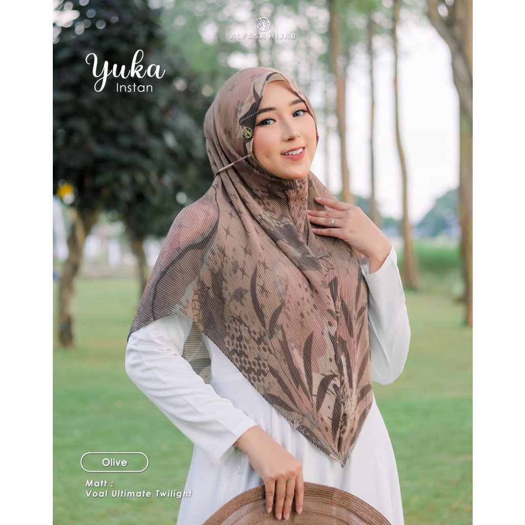 YUKA INSTAN BY ALFASA HIJAB || HIJAB PLISKET INSTAN || JILBAB INSTAN TALI