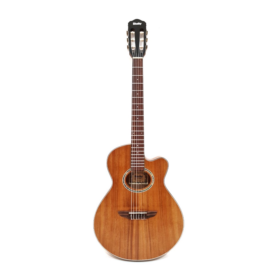 Gitar Classic Merk Shelby Original Tipe CGC-38Z NS Koa Wood Slim Senar String Trusrod Jakarta