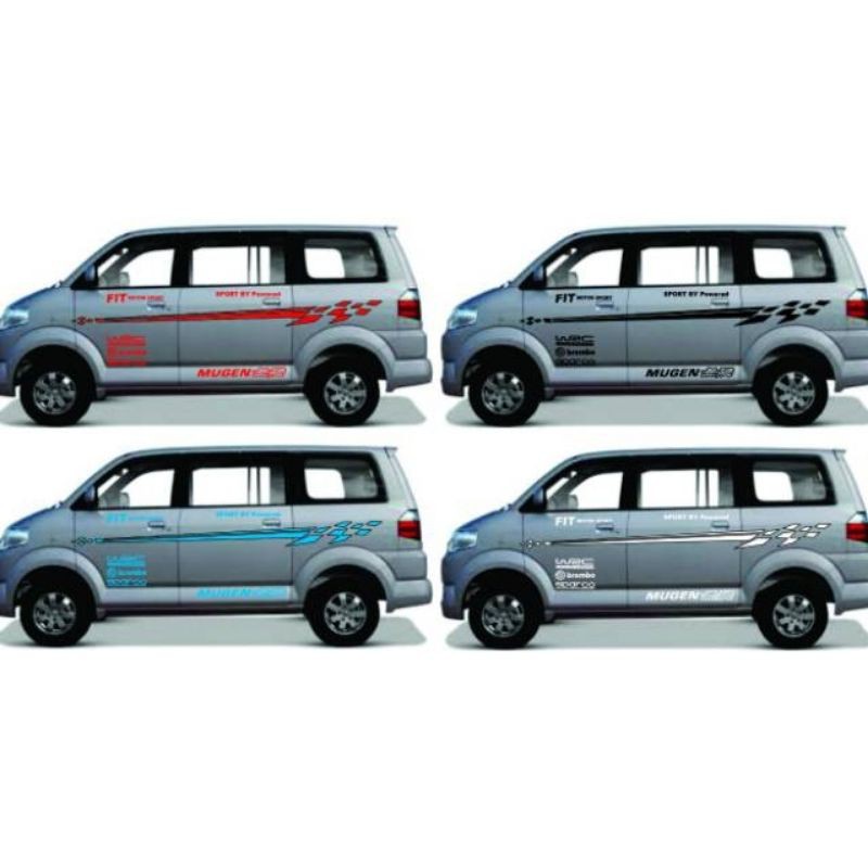 cutting sticker stic mobil list mobil granmax APV Van  Toyota Inova kijang super panther dll