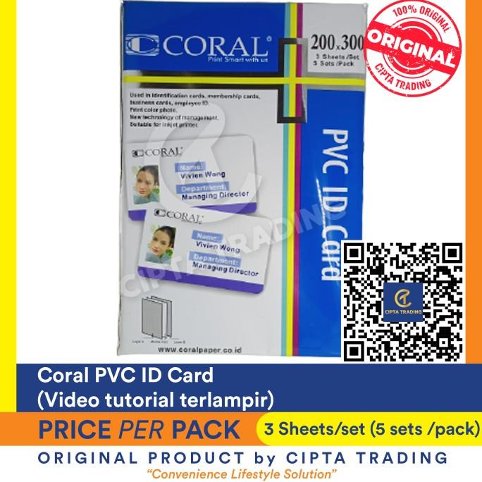 

[BISA COD] Coral PVC ID Card